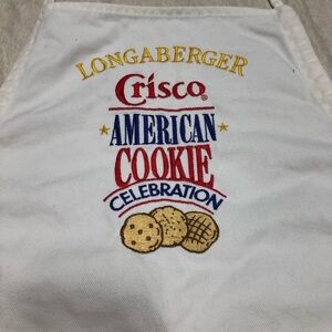 Vintage 1992 Longaberger Crisco American Cookie Celebration Commemorative Apron